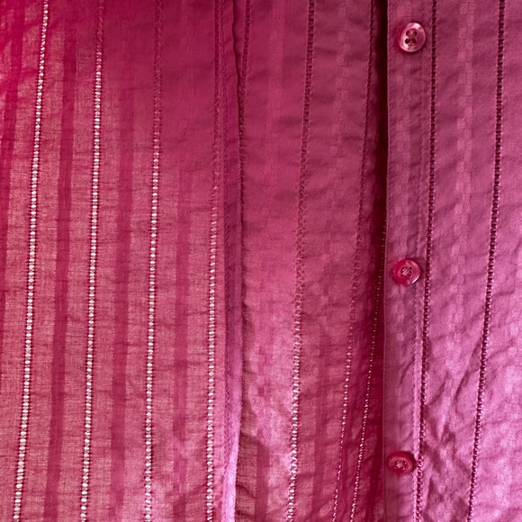 Hillard and Hanson Women’s Pink Button-Up Shirt, Sleeveless - Size XL - Picture 4 of 10